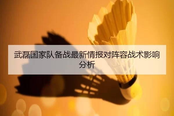 武磊国家队备战最新情报对阵容战术影响分析